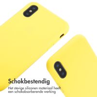 imoshion Siliconen hoesje met koord iPhone X / Xs - Geel