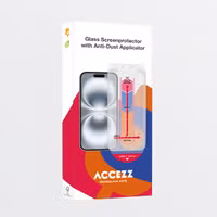 Accezz Gehard Glas Screenprotector + Applicator Apple iPhone 15 Pro