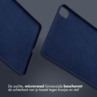 Accezz Liquid Silicone Backcover met penhouder Apple iPad Pro 11 (2022 / 2021 / 2020 / 2018) - Donkerblauw