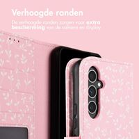 imoshion Design Bookcase Samsung Galaxy A54 (5G) - Pink Bazaar Flowers