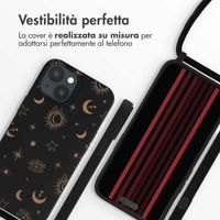 imoshion Siliconen design hoesje met koord Apple iPhone 15 - Sky Black