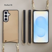 Selencia Nova Phone Case with Cord and Card Holder Samsung Galaxy S26 Plus - Beige