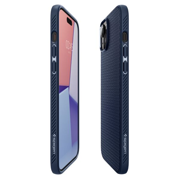 Spigen Liquid Air Backcover iPhone 15 Plus - Navy Blue