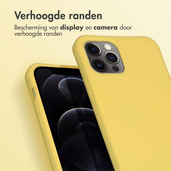 imoshion Color Backcover met afneembaar koord iPhone 12 (Pro) - Geel