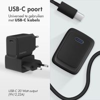 imoshion Wall Charger 20 Watt | USB-C - Zwart