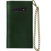 iDeal of Sweden Mayfair Clutch Velvet Samsung Galaxy S10 - Groen