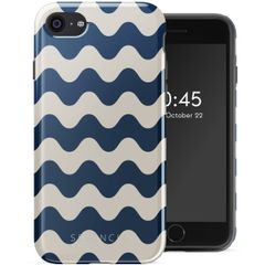 Selencia Vivid Tough Backcover iPhone SE (2022 / 2020) / 8 / 7 - Wave Vibes Classic Blue