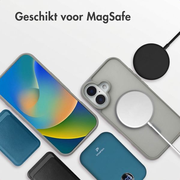 imoshion Color Guard Backcover met MagSafe Apple iPhone 16 - Grijs