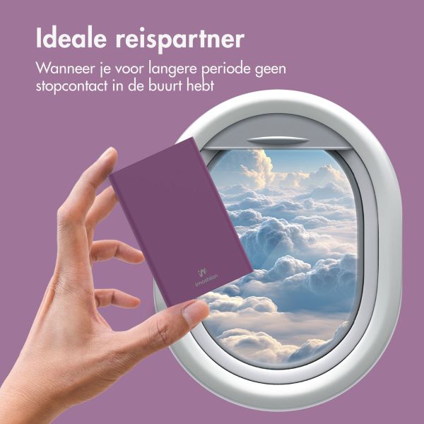 imoshion Ultra Series Aluminium Powerbank 10.000 mAh - Quick Charge en Power Delivery - Aubergine