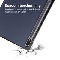 imoshion Trifold Bookcase Samsung Galaxy Tab S8 / S7 - Donkerblauw