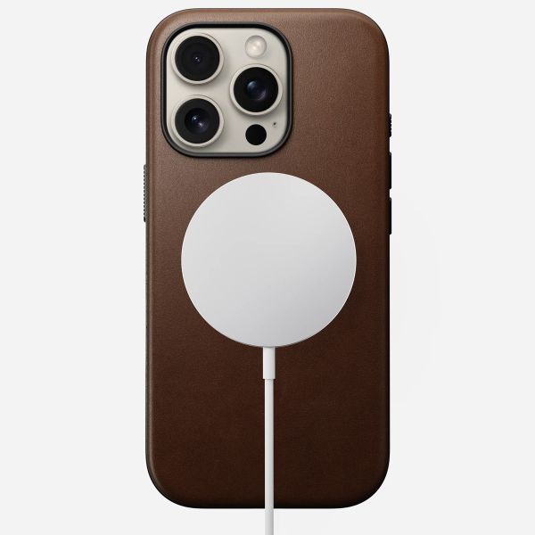 Nomad Modern Leather Case iPhone 16 Pro - Brown