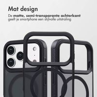Accezz Rugged Frosted MagSafe Backcover Apple iPhone 17 Pro - Zwart
