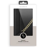 Selencia Tierra Uitneembare Slang Clutch iPhone Xr - Zwart