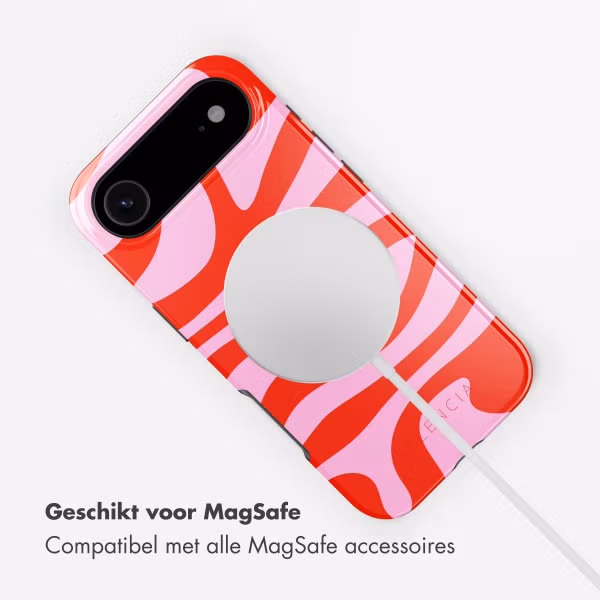 Selencia Vivid Backcover met MagSafe Apple iPhone Air - Dream Swirl Pink