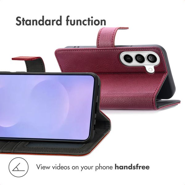 imoshion Luxury Bookcase Samsung Galaxy S26 Plus - Bordeaux