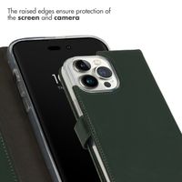 Selencia Genuine Leather Book Case Apple iPhone 14 Pro Max - Green
