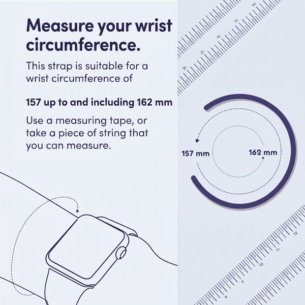 Apple Silicone Solo Loop Apple Watch | 44/45/46/49 mm - Size 5 - Midnight