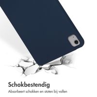 Accezz Liquid Silicone Backcover met penhouder iPad Air 13 inch (2024) M2 - Donkerblauw