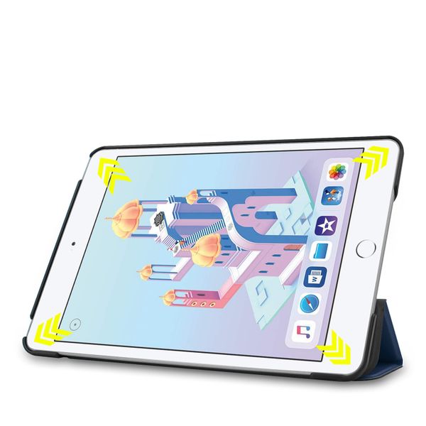 imoshion Trifold Bookcase iPad Mini 5 (2019) / Mini 4 (2015) - Donkerblauw