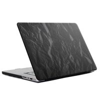 Selencia Fluwelen Cover Apple MacBook Air 13 inch (2022 / 2024 M3 chip / 2025 M4 chip) - Zwart