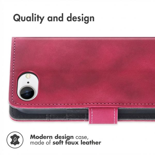 imoshion Bookcase with Strap Apple iPhone 17e / 16e - Red