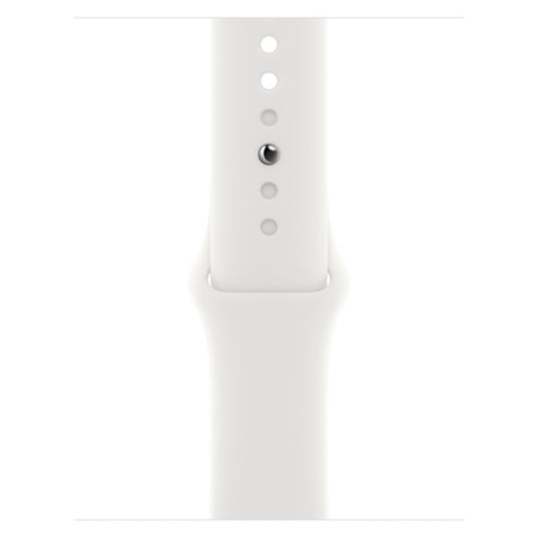 Apple Sport Band Apple Watch Series 1 t/m 9 / SE (38/40/41 mm) | Series 10 / 11 (42 mm) - White