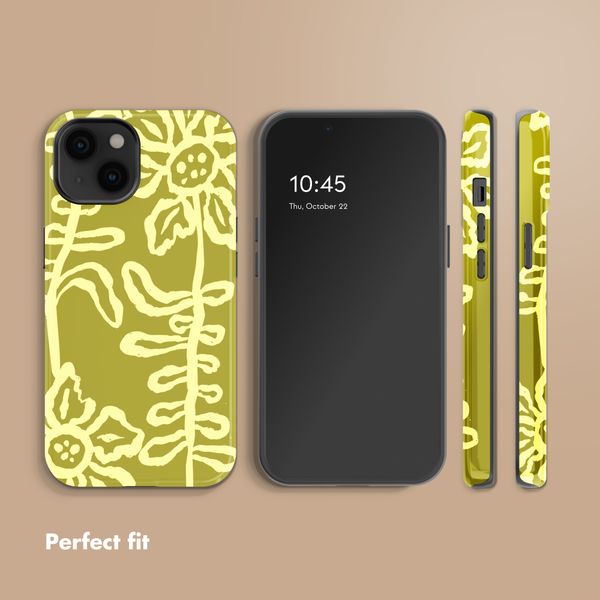 Selencia Vivid Back Cover Apple iPhone 14 - Chalky Bloom
