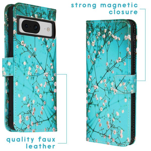 imoshion Design Softcase Bookcase Google Pixel 8 Pro - Blossom