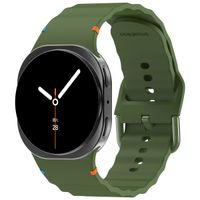 imoshion Wave Silicone Band Samsung Galaxy Watch 9 (40/44mm) / Watch 8 (40/44mm) / Classic (46mm) - Dark Green