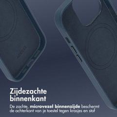 Accezz MagSafe Leather Backcover Apple iPhone 14 Pro - Nightfall Blue