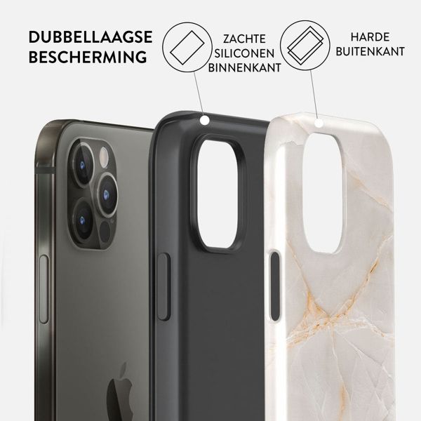 Burga Tough Backcover iPhone 12 (Pro) - Vanilla Sand