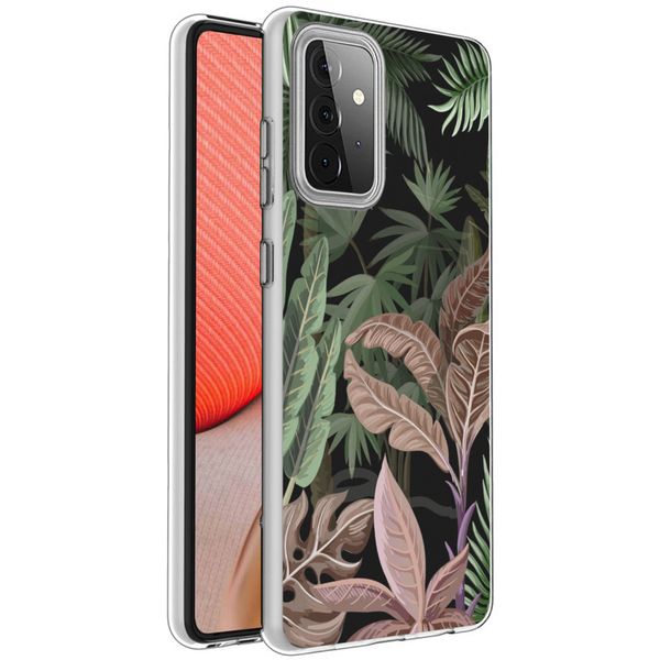 imoshion Design hoesje Samsung Galaxy A72 - Jungle - Groen / Roze