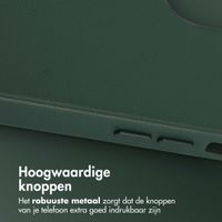 Accezz MagSafe Leather Backcover Apple iPhone 12 (Pro) - Cedar Green