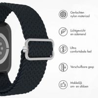 imoshion Nylon geweven bandje Apple Watch Series 1 t/m 11 / SE / Ultra (44/45/46/49 mm) - Donkergrijs
