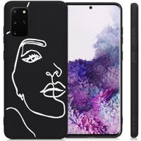 imoshion Design hoesje Galaxy S20 Plus - Abstract Gezicht - Wit