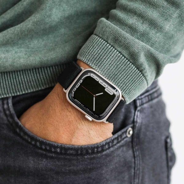 Vonmählen Classic Nylon Loop bandje Apple Watch | 38/40/41/42 mm - Zwart