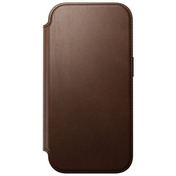 Nomad Modern Leather Folio Bookcase Apple iPhone 18 Pro / 17 Pro - Brown