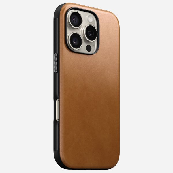 Nomad Modern Leather Case iPhone 16 Pro - English Tan