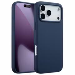 Accezz Liquid Silicone Backcover met MagSafe Apple iPhone 17 Pro Max - Donkerblauw