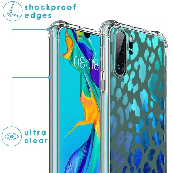 imoshion Design hoesje met koord Huawei P30 Pro - Luipaard - Groen