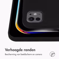 Accezz Liquid Silicone Backcover met penhouder Apple iPad Pro 11 (2024) M4 - Zwart