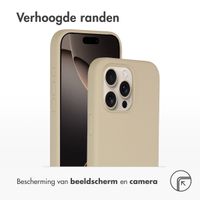 Accezz Liquid Silicone Backcover met MagSafe Apple iPhone 16 Pro Max - Stone