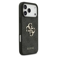 Guess 4G Metal Logo Backcover Apple iPhone 17 Pro Max - Zwart