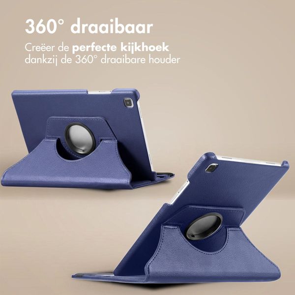 imoshion 360° draaibare Bookcase Samsung Galaxy Tab S6 Lite (2020/2022/2024) - Donkerblauw