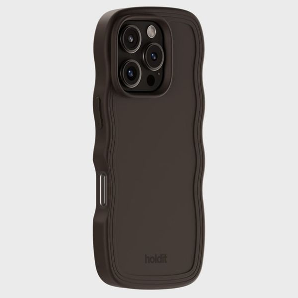 Holdit Wavy Case Apple iPhone 16 Pro Max - Chocolate
