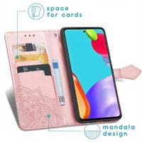 imoshion Mandala Bookcase Samsung Galaxy A52(s) (5G/4G) - Rosé Goud