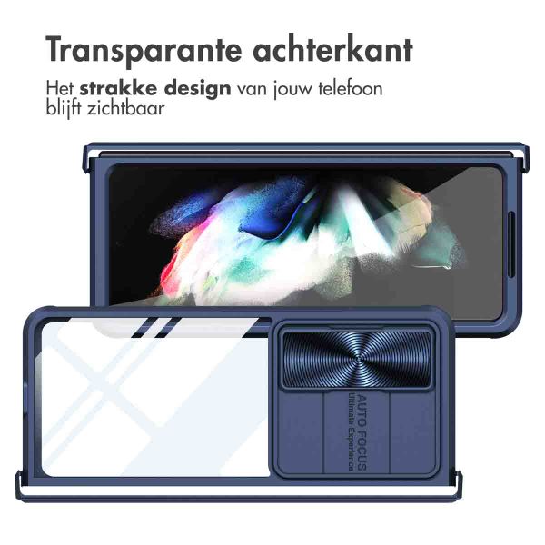 imoshion Camslider Backcover Samsung Galaxy Z Fold 4 - Donkerblauw