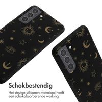 imoshion Siliconen design hoesje met koord Samsung Galaxy S21 - Sky Black