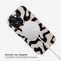 Selencia Vivid Backcover met MagSafe Apple iPhone 16 Pro - Art Wave Black