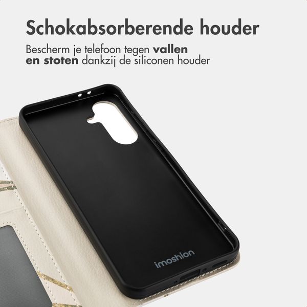 imoshion Design Bookcase Samsung Galaxy A36 - Beige Graphic
